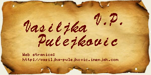 Vasiljka Pulejković vizit kartica